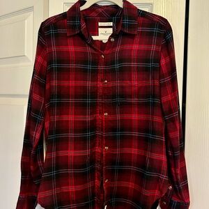 Red Plaid Women’s Shirt